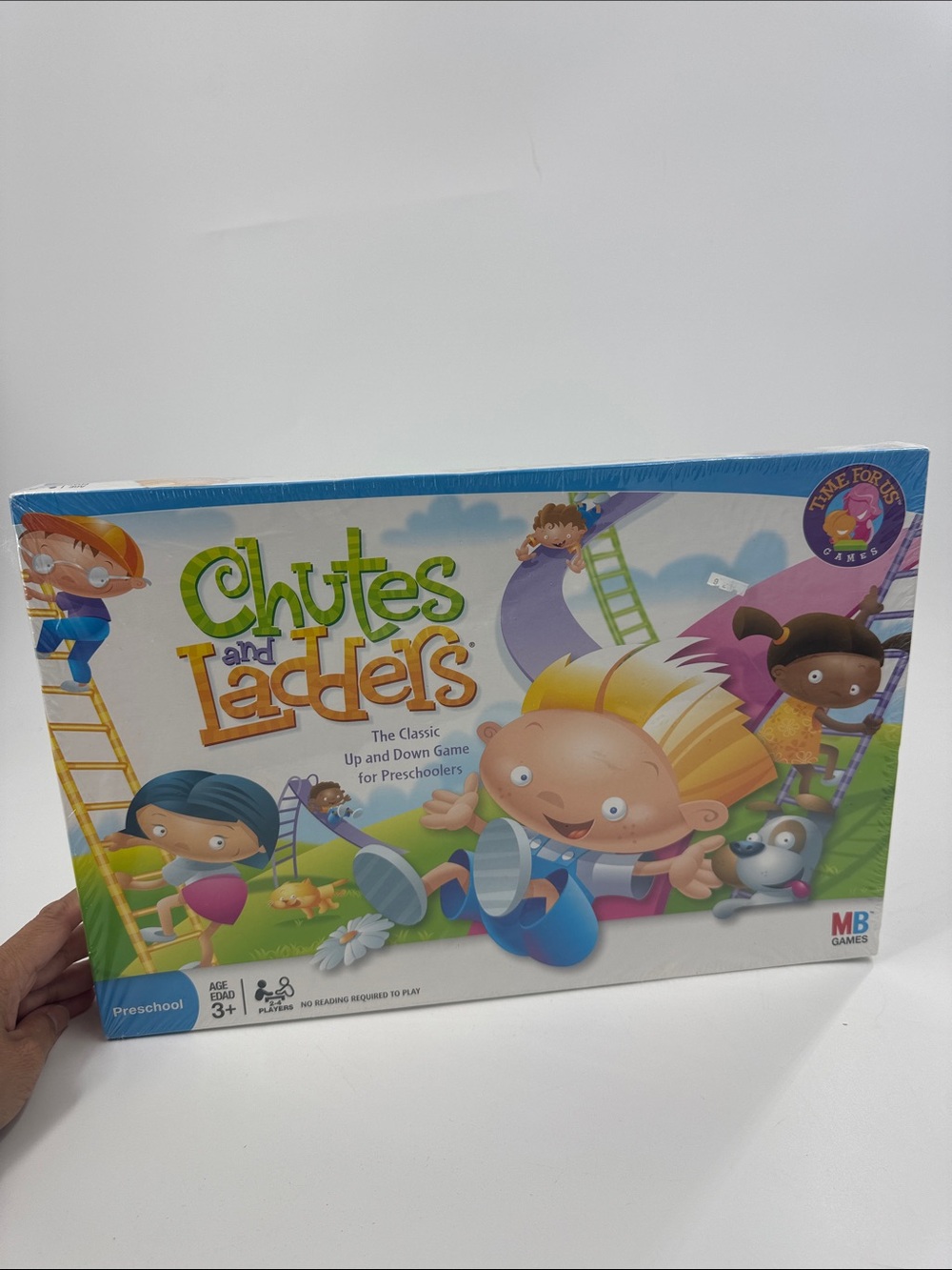 MB GAMES Chutes and Ladders Kids Board Game - Colorful Preschool 3+